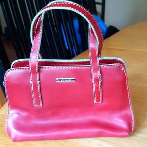 Nine West red leather bag